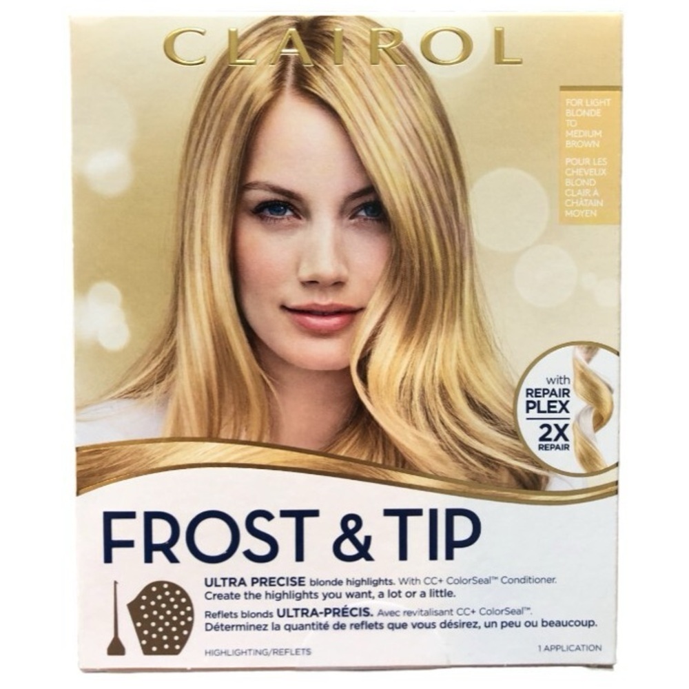NWT Clairol Frost & Tip Hair Dye Light Blonde to Medium Brown